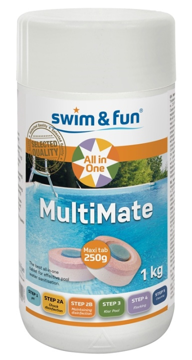 MultiMate Chlorine Tab 250g 1 kg in de groep HUISHOUDEN & TUIN / Tuinproducten / Zwembad & Accessoires / Zwembadchemicaliën bij TP E-commerce Nordic AB (38-95673)