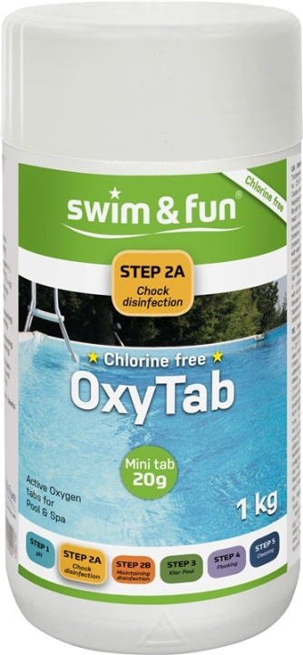 OxyTabs 20 gr.1 kg, Chlorine free in de groep HUISHOUDEN & TUIN / Tuinproducten / Zwembad & Accessoires / Zwembadchemicaliën bij TP E-commerce Nordic AB (38-95676)