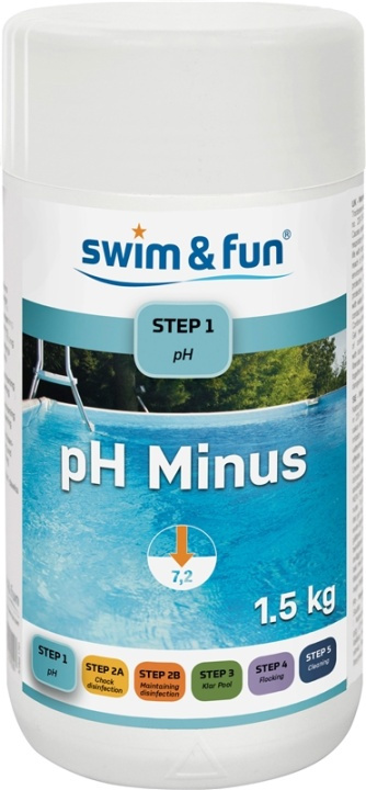 PH Minus 1,5 kg in de groep HUISHOUDEN & TUIN / Tuinproducten / Zwembad & Accessoires / Zwembadchemicaliën bij TP E-commerce Nordic AB (38-95677)