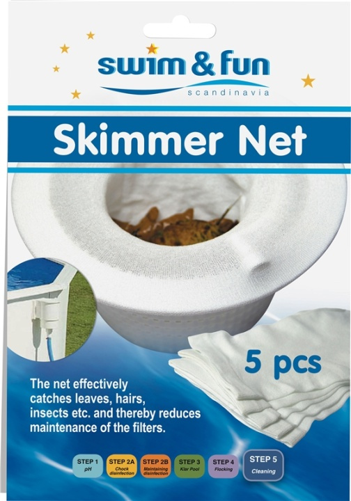 5-pack filterzakken voor skimmers in de groep HUISHOUDEN & TUIN / Tuinproducten / Zwembad & Accessoires / Poolskimmer bij TP E-commerce Nordic AB (38-95735)
