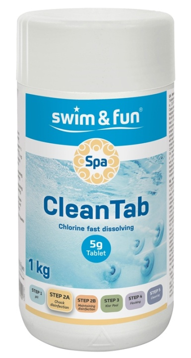 Spa CleanTab 5 gr, 1 kg in de groep HUISHOUDEN & TUIN / Tuinproducten / Zwembad & Accessoires / Zwembadchemicaliën bij TP E-commerce Nordic AB (38-95745)