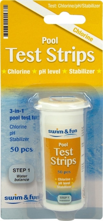 Teststaafjes PH waarde/chloorgehalte 50 stuks in de groep HUISHOUDEN & TUIN / Tuinproducten / Zwembad & Accessoires / Zwembadchemicaliën bij TP E-commerce Nordic AB (38-95764)