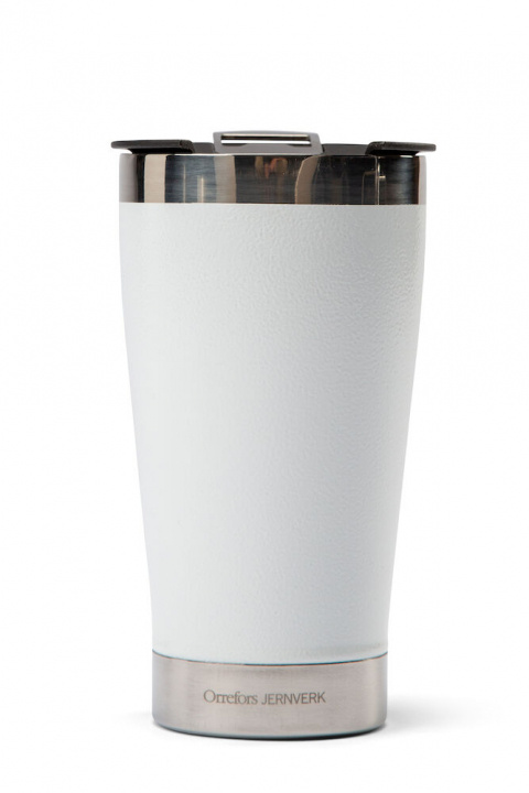 Orrefors Jernverk Vacuüm geïsoleerde mok met flesopener, wit in de groep SPORT, VRIJE TIJD & HOBBY / Buitenrecreatie / Thermosflessen & Waterflessen bij TP E-commerce Nordic AB (38-95860)