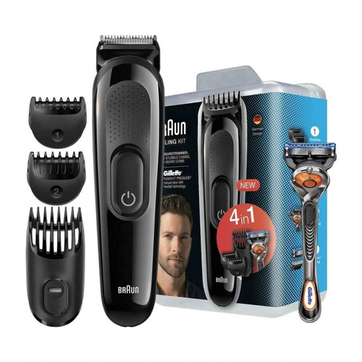 Braun SK3000 Skäggtrimmer - Styling Kit in de groep BEAUTY & HEALTH / Haar & Styling / Scheren & Trimmen / Baardtrimmer & Accessoires bij TP E-commerce Nordic AB (38-95887)