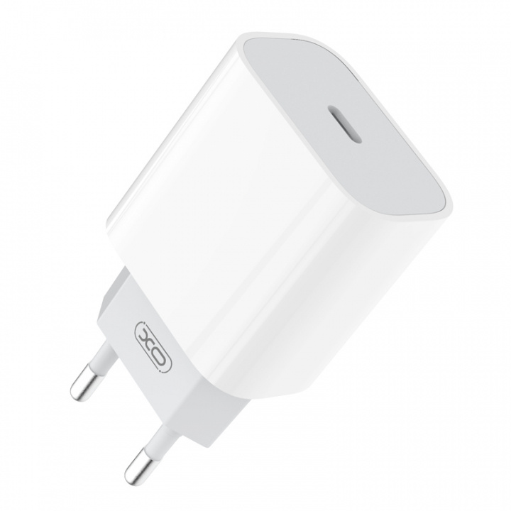 XO Väggladdare, 20W, USB-C, Vit in de groep SMARTPHONE & TABLETS / Opladers & Kabels / Wandoplader / Wandoplader Type C bij TP E-commerce Nordic AB (38-95924)
