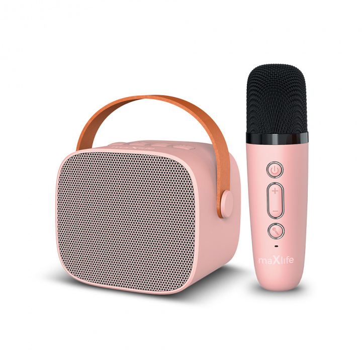 Maxlife MXKS-100 Karaokeset met Bluetooth, Roze in de groep HOME ELECTRONICS / Audio & Beeld / Handmicrofoons bij TP E-commerce Nordic AB (38-95931)