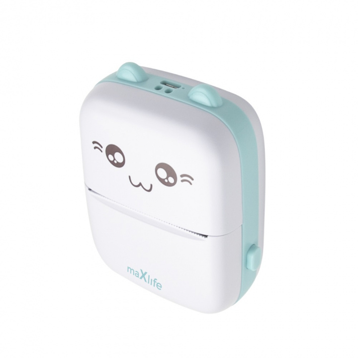 Maxlife MXTP-100 Thermische Printer - Draagbare Miniprinter met Bluetooth, Blauw in de groep SPORT, VRIJE TIJD & HOBBY / Leuke dingen / Handige spullen bij TP E-commerce Nordic AB (38-95936)