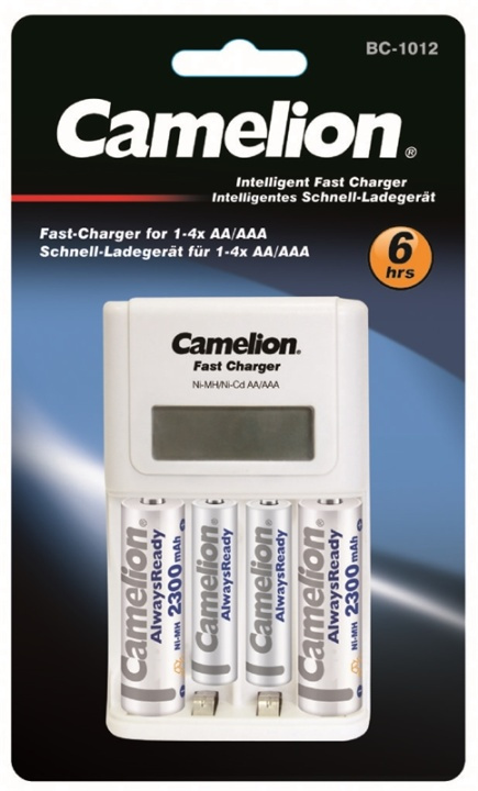 Camelion BC-1012 Batterijlader met batterijen in de groep HOME ELECTRONICS / Batterijen & Opladers / Batterijen / AAA bij TP E-commerce Nordic AB (38-96028)