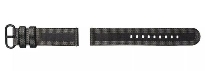 Strap Studio Textiel horlogeband Active 20 mm, zwart in de groep SPORT, VRIJE TIJD & HOBBY / Smartwatch & Activiteitsmeters / Accessoires bij TP E-commerce Nordic AB (38-96043)