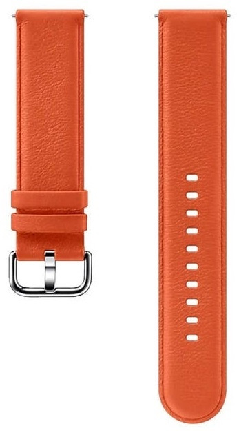 Samsung Läderarmband till Galaxy Watch, Orange in de groep SPORT, VRIJE TIJD & HOBBY / Smartwatch & Activiteitsmeters / Accessoires bij TP E-commerce Nordic AB (38-96045)