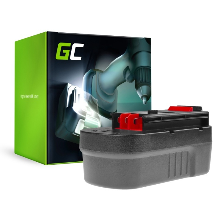 Green Cell Elverktygsbatteri för Black & Decker A18 A1718 HPB18 18V 3Ah in de groep HUISHOUDEN & TUIN / Gereedschap / Batterijen voor Elektrisch Gereedschap / Black & Decker bij TP E-commerce Nordic AB (38-96373)