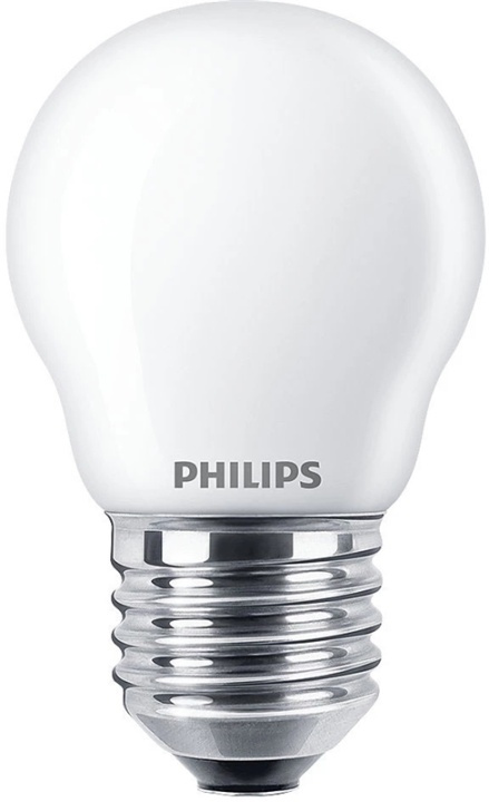 Philips LED-lampa Frostat glas, E27 2700K 470lm 4,3W in de groep HOME ELECTRONICS / Verlichting / LED-lampen bij TP E-commerce Nordic AB (38-96380)