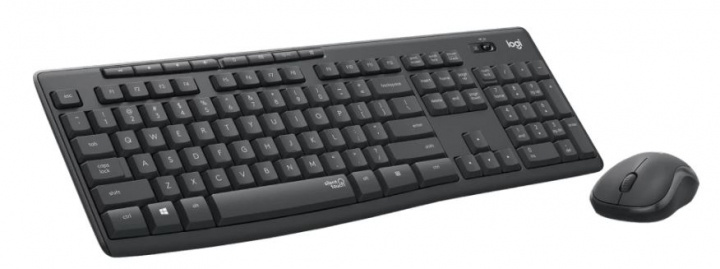 Logitech MK295 Silent Wireless Combo - GRAPHITE NORDIC in de groep COMPUTERS & RANDAPPARATUUR / Muizen en toetsenborden / Toetsenborden / Pakket bij TP E-commerce Nordic AB (38-96464)