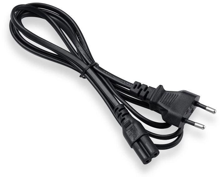 ON Stroomkabel 2-polig, 1,5 meter, Zwart in de groep COMPUTERS & RANDAPPARATUUR / Computerkabels / Elektrische kabels bij TP E-commerce Nordic AB (38-96842)