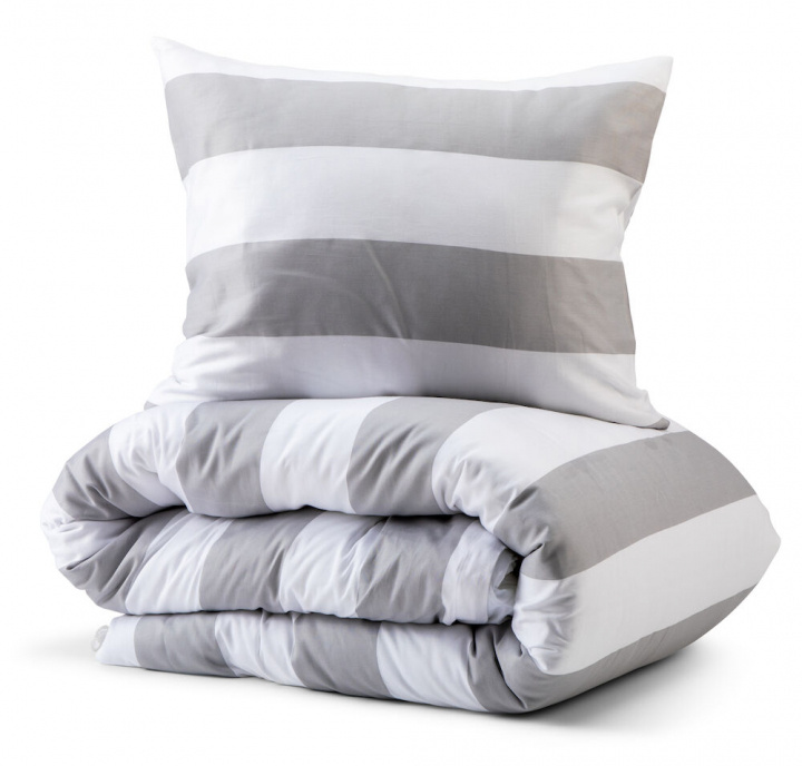 Kosta Linnewäfveri Beddenset Sälvik Satijn 150x210cm, Grijs in de groep HUISHOUDEN & TUIN / Interieur / Beddengoed bij TP E-commerce Nordic AB (38-96892)