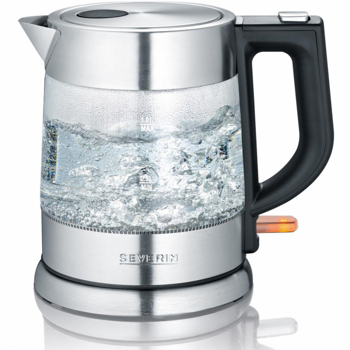 Severin WK 3468 Vattenkokare i glas 1,0L, 2200W in de groep HUISHOUDEN & TUIN / Huishoudelijke apparaten / Water & Sap / Waterkokers bij TP E-commerce Nordic AB (38-96989)