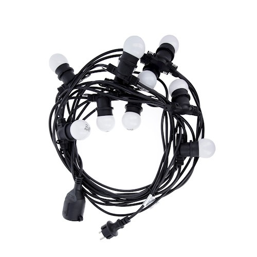 Forever Light Lichtsnoer 12m + 10 lampen G45 2W IP65, Wit/Roze/Blauw in de groep HOME ELECTRONICS / Verlichting / LED strips bij TP E-commerce Nordic AB (38-97008)