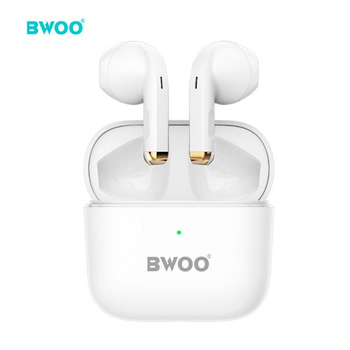 BWOO Bluetooth hörlurar TWS BW66, Vit in de groep HOME ELECTRONICS / Audio & Beeld / Koptelefoon & Accessoires / Koptelefoon bij TP E-commerce Nordic AB (38-97010)