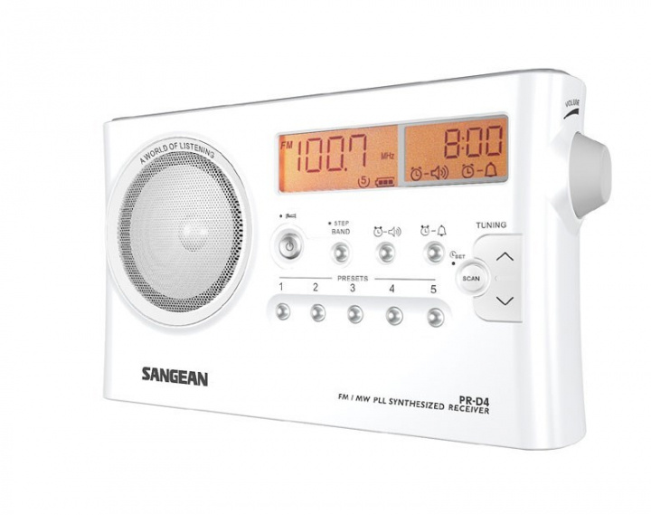 Sangean PR-D4 Bärbar radio med 170 h batteritid in de groep HOME ELECTRONICS / Audio & Beeld / Thuisbioscoop, Hifi en Draagbaar / Radio & Wekkers / Draadloze audiozender bij TP E-commerce Nordic AB (38-97039)