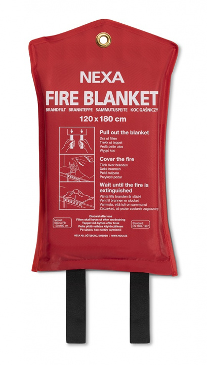 Nexa FBS-180: Brandfilt silikon, 180 cm in de groep HUISHOUDEN & TUIN / Alarm & Beveiliging / Vuur, rook, gas / Branddekens bij TP E-commerce Nordic AB (38-97054)