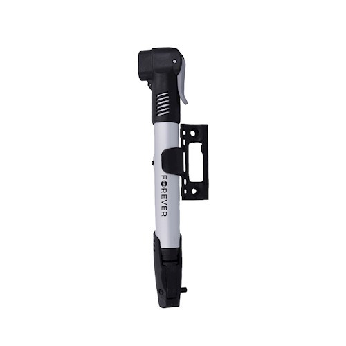 Forever Outdoor Fietspomp met framebevestiging PU-100, zilver/zwart in de groep SPORT, VRIJE TIJD & HOBBY / Sportuitrusting / Fietsaccessoires / Overige fietsaccessoires bij TP E-commerce Nordic AB (38-97107)