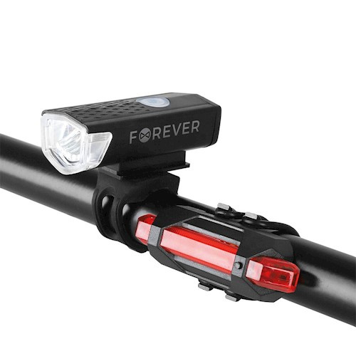 Forever Outdoor Fietsverlichtingsset voor-/achterlicht BLG-200 in de groep SPORT, VRIJE TIJD & HOBBY / Sportuitrusting / Fietsaccessoires / Fietsverlichting bij TP E-commerce Nordic AB (38-97114)