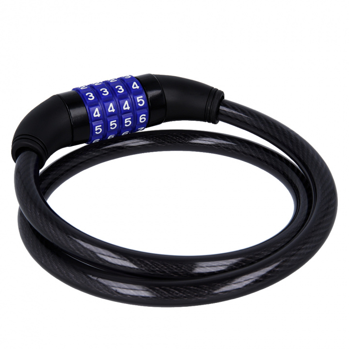 Forever Outdoor Fietsslot met kabel en code KYL-110, zwart in de groep SPORT, VRIJE TIJD & HOBBY / Sportuitrusting / Fietsaccessoires / Overige fietsaccessoires bij TP E-commerce Nordic AB (38-97123)