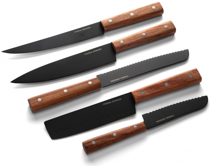 Orrefors Jernverk 5-pak Messen Zwart in de groep HUISHOUDEN & TUIN / Keukengerei / Keukenmessen & accessoires bij TP E-commerce Nordic AB (38-97296)