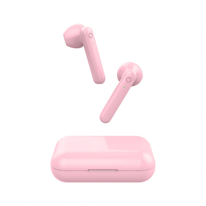 Forever TWE-110 Bluetooth-oortelefoon, roze in de groep HOME ELECTRONICS / Audio & Beeld / Koptelefoon & Accessoires / Koptelefoon bij TP E-commerce Nordic AB (38-97321)