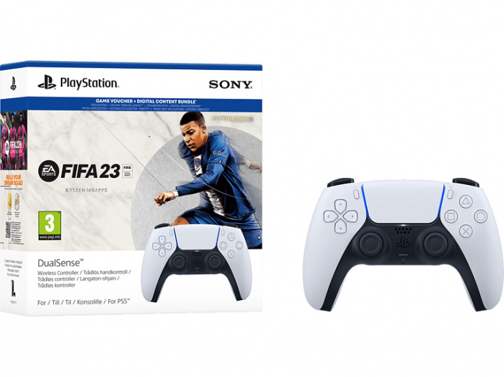 Sony DualSense PlayStation 5 Handcontroller + FIFA 23 in de groep HOME ELECTRONICS / Spelconsoles en accessoires / Sony PlayStation 5 / Consoles bij TP E-commerce Nordic AB (38-97349)