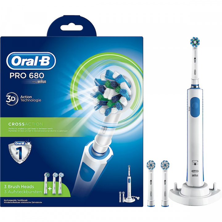 Oral-B Pro 680 Eltandborste in de groep BEAUTY & HEALTH / Mondverzorging / Elektrische tandenborstels bij TP E-commerce Nordic AB (38-97354)