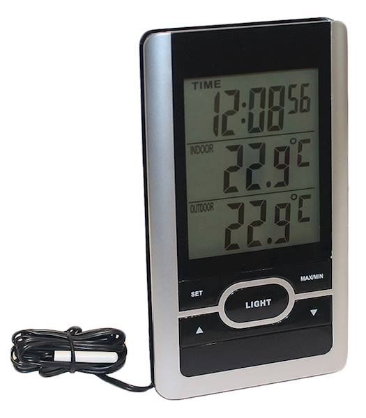 Termometerfabriken Upplyst termometer, Stor display in de groep HUISHOUDEN & TUIN / Ventilatoren & Klimaatproducten / Thermometers en weerstations bij TP E-commerce Nordic AB (38-97381)