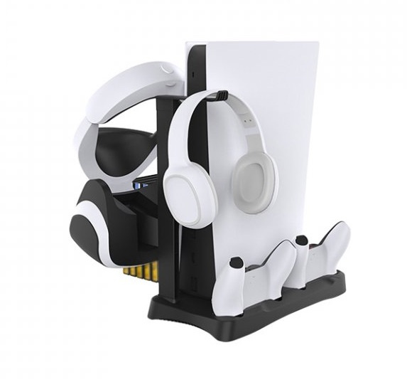 Opladerstation voor Playstation 5, 5-in-1 in de groep HOME ELECTRONICS / Spelconsoles en accessoires / Sony PlayStation 5 / Accessoires bij TP E-commerce Nordic AB (38-97433)