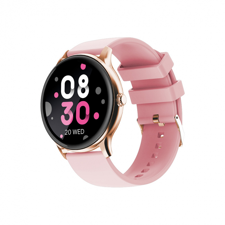 Maxlife Smartwatch MXSW-100, roségoud in de groep SPORT, VRIJE TIJD & HOBBY / Smartwatch & Activiteitsmeters / Smartwatches bij TP E-commerce Nordic AB (38-97451)