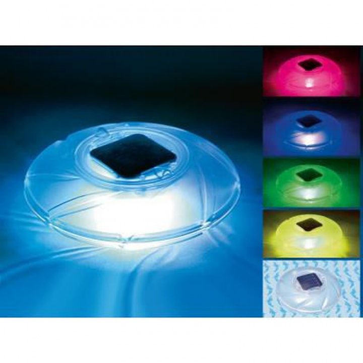 Bestway Drijvende Zwembadlamp LED Solar Licht, 7 Kleuren, 18cm in de groep HUISHOUDEN & TUIN / Tuinproducten / Zwembad & Accessoires / Zwembadaccessoires bij TP E-commerce Nordic AB (38-97456)