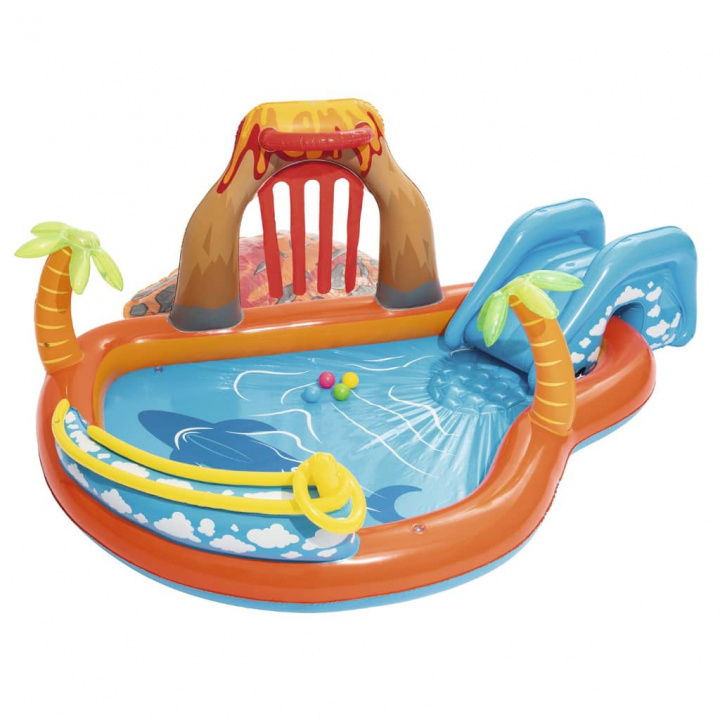 Bestway Lava Lagoon Kinderzwembad Speelcentrum 265x265x104 cm in de groep SPEELGOED, KINDER- & BABYPRODUCTEN / Buitenspeelgoed / Badspeelgoed bij TP E-commerce Nordic AB (38-97476)