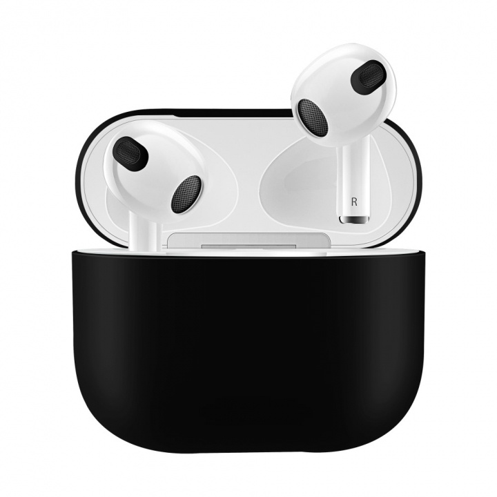 Siliconen hoesje voor Airpods 3, zwart in de groep HOME ELECTRONICS / Audio & Beeld / Koptelefoon & Accessoires / Accessoires bij TP E-commerce Nordic AB (38-97531)