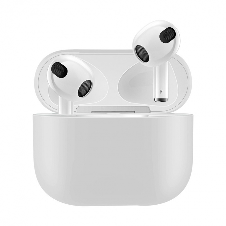 Siliconen hoes voor Airpods 3, wit in de groep HOME ELECTRONICS / Audio & Beeld / Koptelefoon & Accessoires / Accessoires bij TP E-commerce Nordic AB (38-97533)