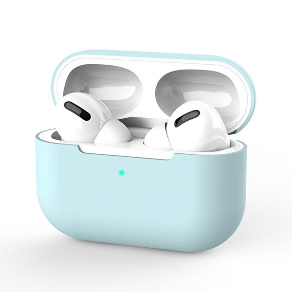 Siliconen hoes voor Airpods Pro, Turquoise in de groep HOME ELECTRONICS / Audio & Beeld / Koptelefoon & Accessoires / Accessoires bij TP E-commerce Nordic AB (38-97540)