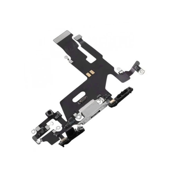 Oplaadconnector met Flex voor iPhone 11, wit in de groep SMARTPHONE & TABLETS / Reservdelar bij TP E-commerce Nordic AB (38-97576)