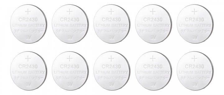 DELTACO Ultimate Lithium-batteri, 3V, CR2430-knappcell, 10-pack in de groep HOME ELECTRONICS / Batterijen & Opladers / Batterijen / Knoopcel bij TP E-commerce Nordic AB (38-97657)