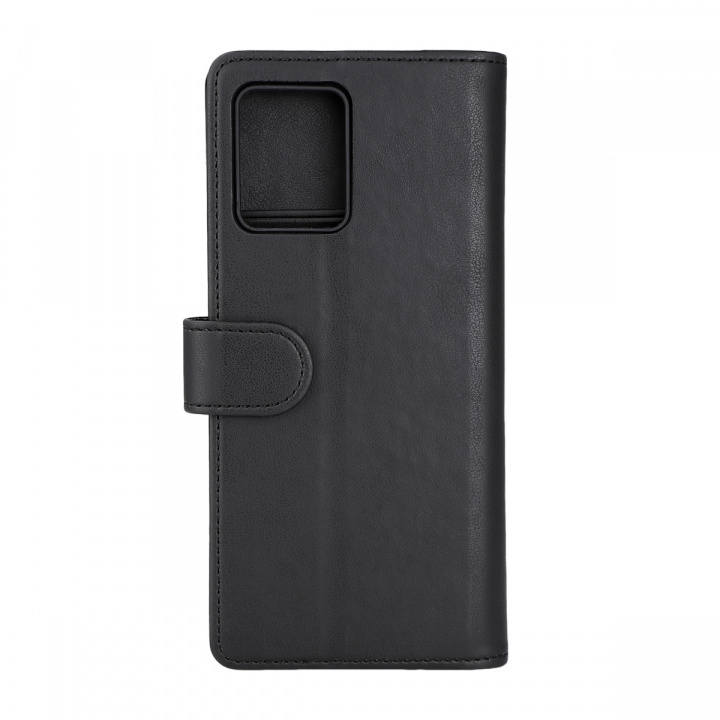 Essentials Motorola Moto G54 PU wallet, 3 cards, black in de groep SMARTPHONE & TABLETS / Mobielbescherming / Motorola bij TP E-commerce Nordic AB (38-97661)