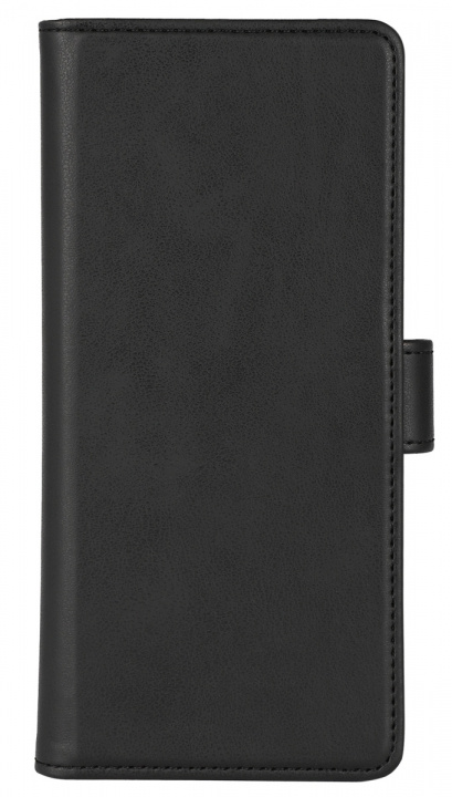 Essentials Motorola Moto G35 PU wallet, detachable, 3 cards, black in de groep SMARTPHONE & TABLETS / Mobielbescherming / Motorola bij TP E-commerce Nordic AB (38-97671)