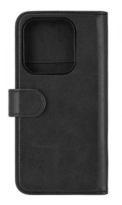 Essentials Xiaomi Redmi Note 14 PU-plånbok, avtagbar, 3 kort, svart in de groep SMARTPHONE & TABLETS / Mobielbescherming / Xiaomi bij TP E-commerce Nordic AB (38-97672)