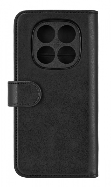 Essentials Xiaomi Redmi Note 14 Pro PU-plånbok, avtagbar, 3 kort, svart in de groep SMARTPHONE & TABLETS / Mobielbescherming / Xiaomi bij TP E-commerce Nordic AB (38-97673)