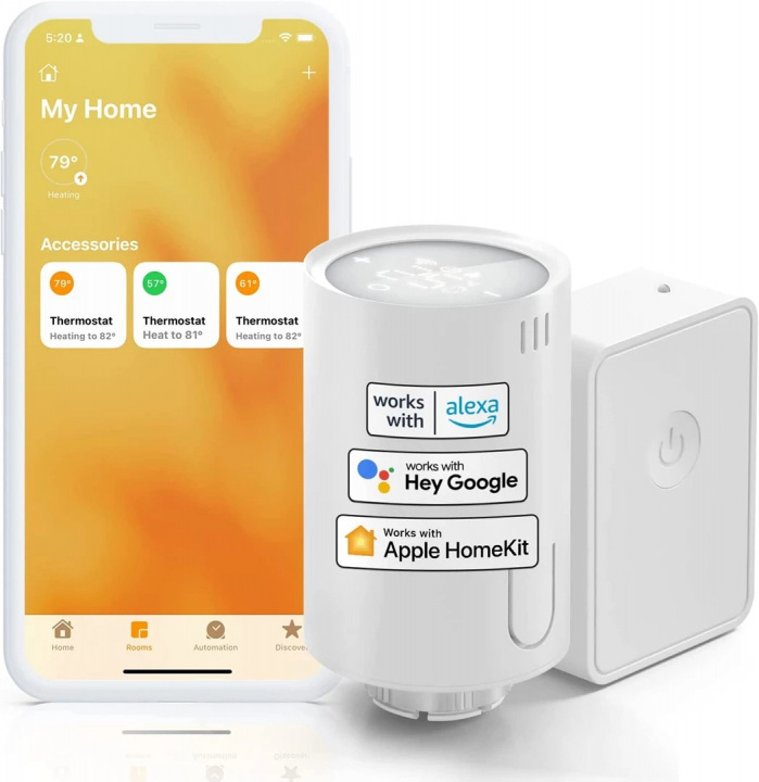 Meross Smart Start Kit Thermostatisch Ventiel in de groep HUISHOUDEN & TUIN / Ventilatoren & Klimaatproducten / Radiatoren bij TP E-commerce Nordic AB (38-98085)