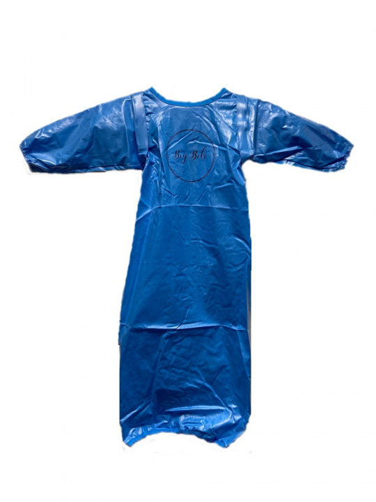 Practical Slabbetje met lange mouwen, blauw in de groep SPEELGOED, KINDER- & BABYPRODUCTEN / Eten & Drinken / Slabbetjes bij TP E-commerce Nordic AB (38-98104)
