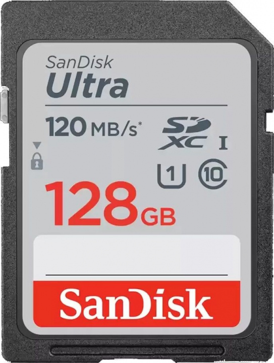 SanDisk Minneskort SDXC Ultra 128Gb 120Mb/s in de groep HOME ELECTRONICS / Opslagmedia / Geheugenkaarten / SD/SDHC/SDXC bij TP E-commerce Nordic AB (38-98107)