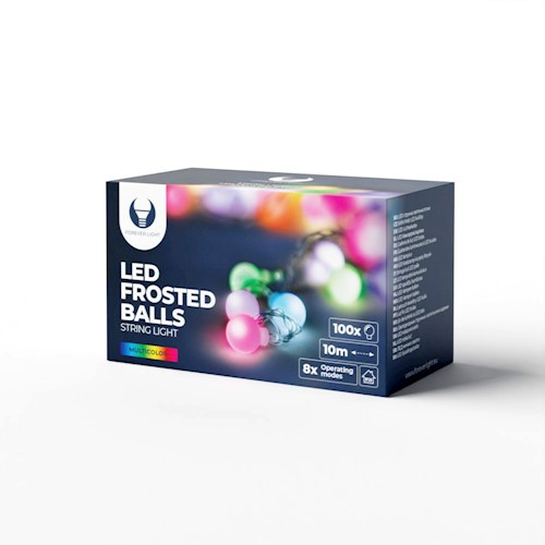 LED-Slinga 10m, 230V, 100st LED-bollar, Flerfärgad in de groep HOME ELECTRONICS / Verlichting / LED strips bij TP E-commerce Nordic AB (38-98123)