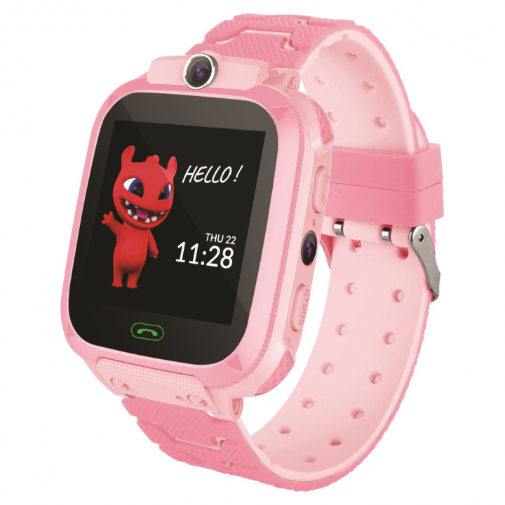 Maxlife Smartwatch för barn, Rosa in de groep SPORT, VRIJE TIJD & HOBBY / Smartwatch & Activiteitsmeters / Smartwatch voor kinderen bij TP E-commerce Nordic AB (38-98140)